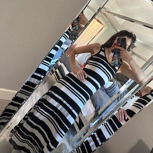 Black and white dress